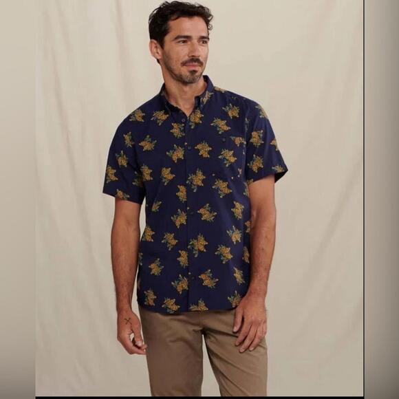 Toad&Co Other - NWT Toad&Co 100% Organic Cotton Floral Button Down Collared Mattock Shirt S‎